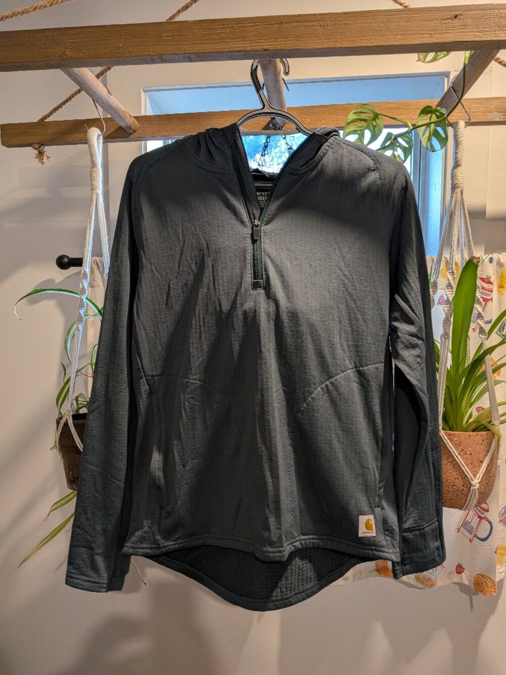 Carhartt Women's Carhartt Force Relaxed Fit Half-Zip Hooded Pullover - Size M